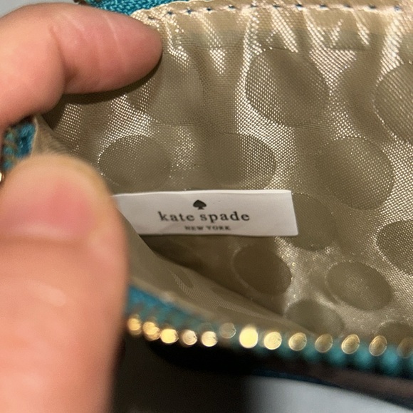 Kate Spade Teal Wristlet NWOT - Picture 5 of 7